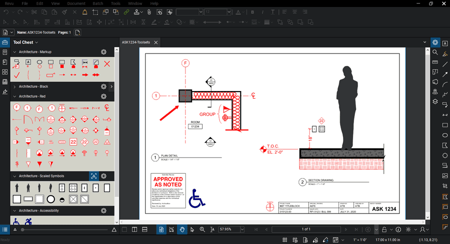 bluebeam construction tool sets